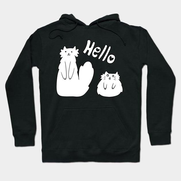 "Hello" Kitties Hoodie by saradaboru